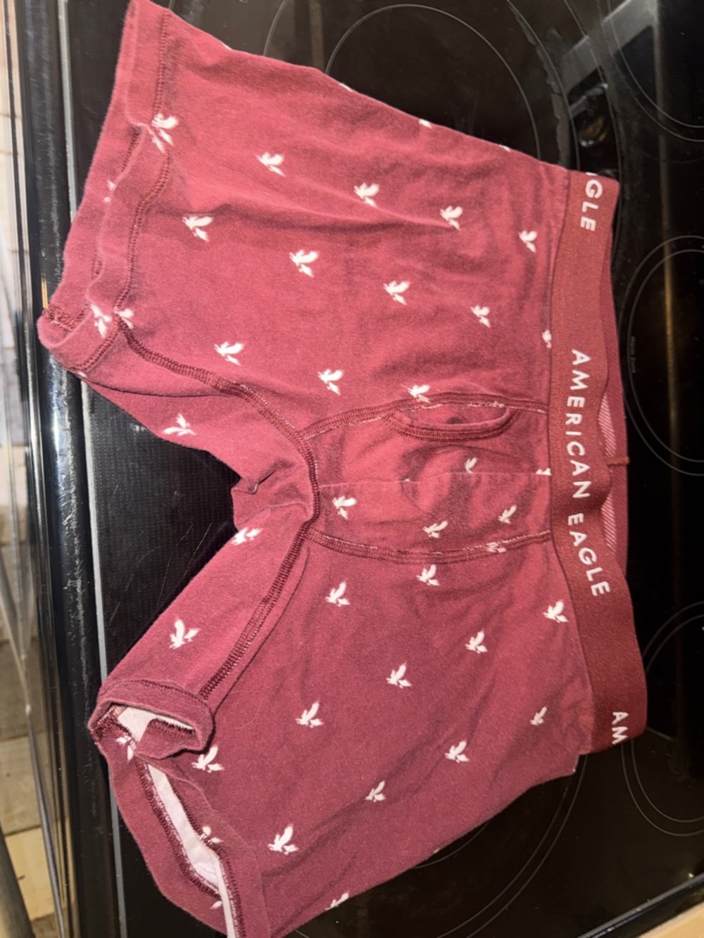 TWO PAIR
American Eagle Outfitters Heather Gray Bike Shorts with Lime Waistband